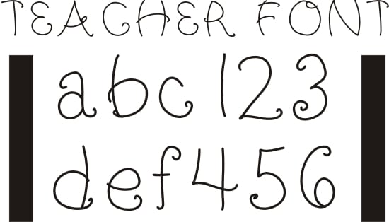 Teach Junkie - 42 Free Fonts for Teachers {Goodie Bag}