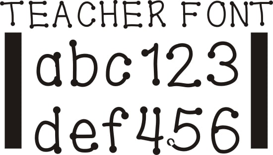 Teach Junkie - 42 Free Fonts for Teachers {Goodie Bag}