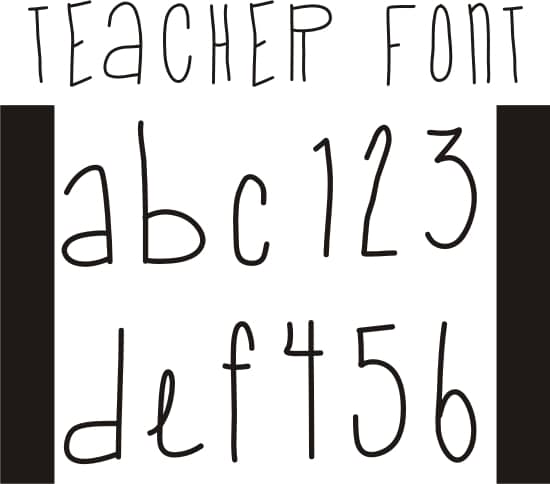 Teach Junkie - 42 Free Fonts for Teachers {Goodie Bag}