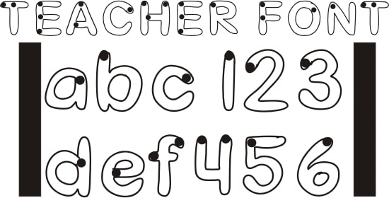 Teach Junkie - 42 Free Fonts for Teachers {Goodie Bag}