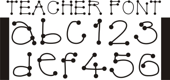 Teach Junkie - 42 Free Fonts for Teachers {Goodie Bag}