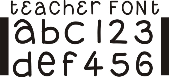 Teach Junkie - 42 Free Fonts for Teachers {Goodie Bag}