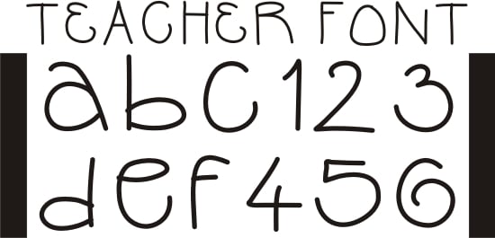 Teach Junkie - 42 Free Fonts for Teachers {Goodie Bag}
