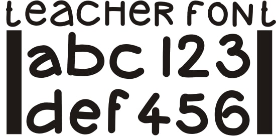 Teach Junkie - 42 Free Fonts for Teachers {Goodie Bag}