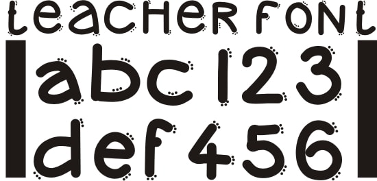 Teach Junkie - 42 Free Fonts for Teachers {Goodie Bag}