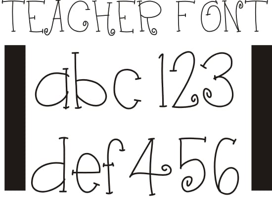 Teach Junkie - 42 Free Fonts for Teachers {Goodie Bag}