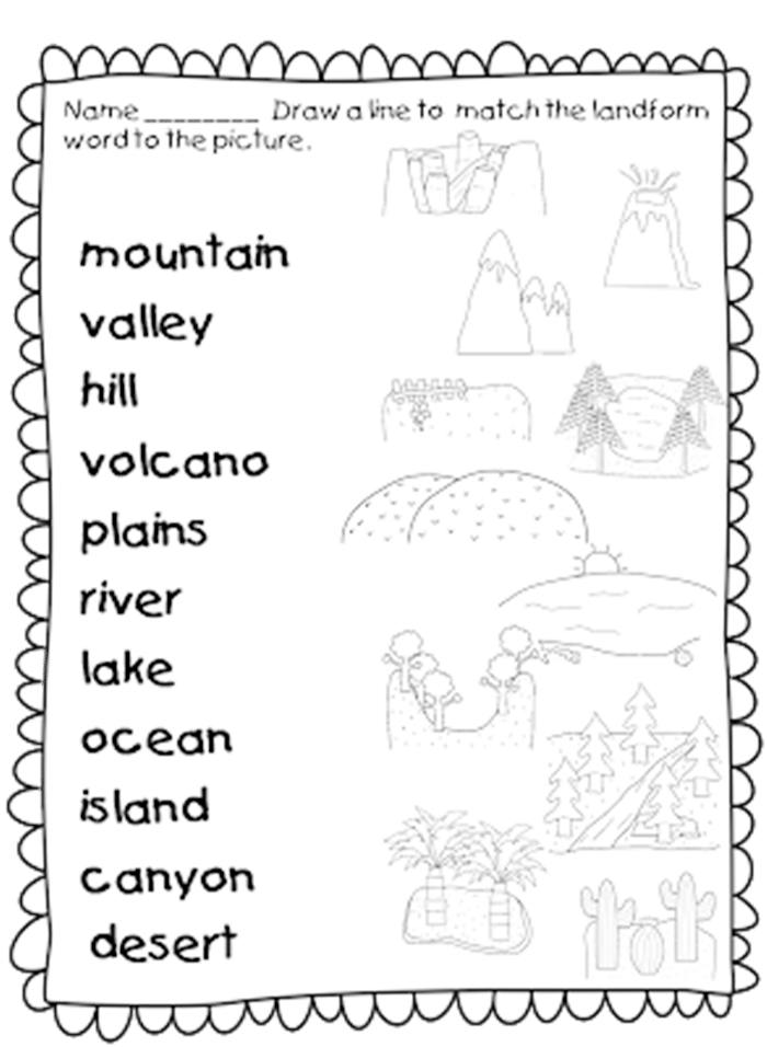 21 Landforms for Kids Activities and Lesson Plans - Landforms Worksheet Set for first grade - Teach Junkie 21 Landforms for Kids Activities and Lesson Plans -Landforms Worksheet Set for first grade - Teach Junkie