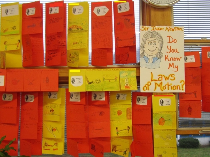 24 Elementary Force and Motion Experiments and Activities -Make a foldable to summarize Sir Isaac Newton's Laws of Motion