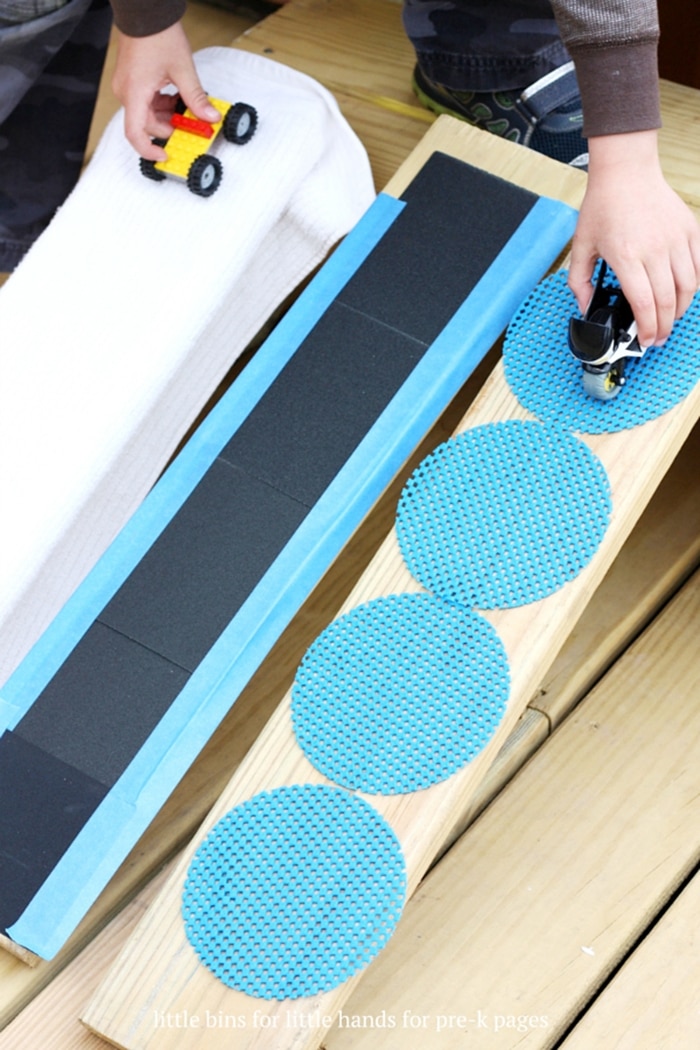 24 Elementary Force and Motion Experiments and Activities -ramps with different textures