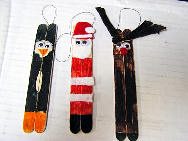 Classic Popsicle Stick Ornaments
