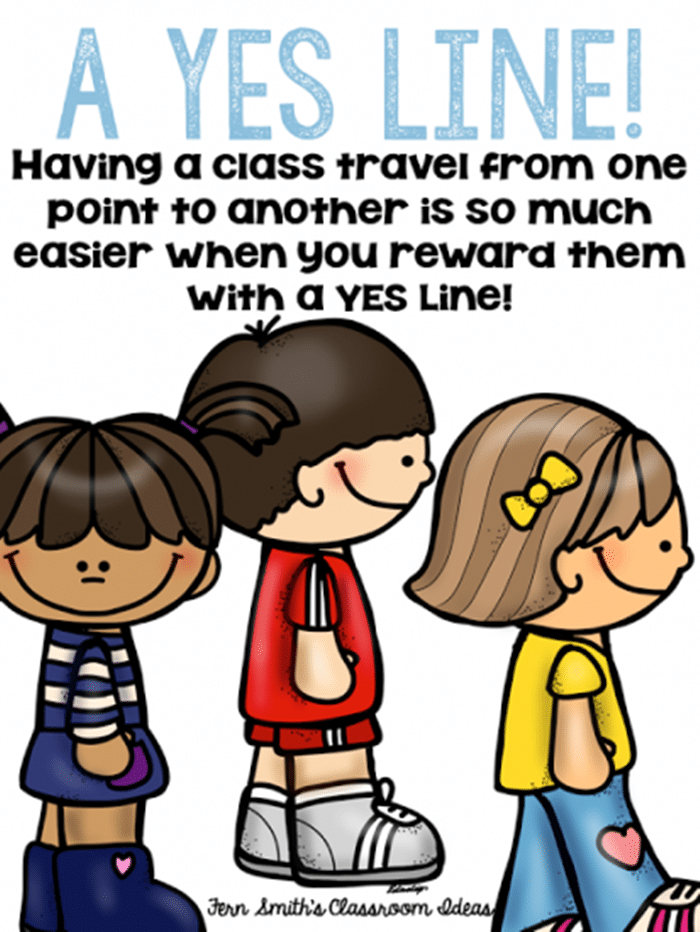 Classroom Management Yes Line Behavior Trick!