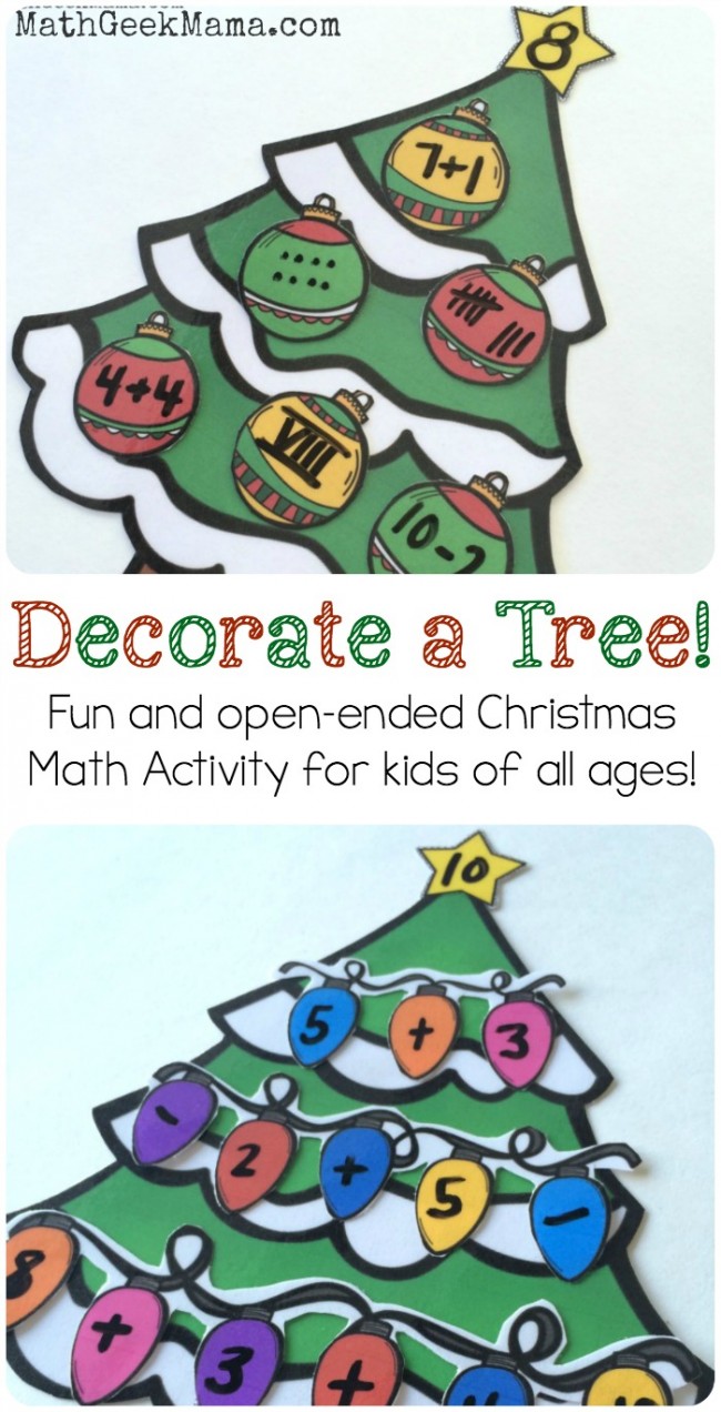 Decorate a Christmas Tree Number Sense Activity Math - Teach Junkie