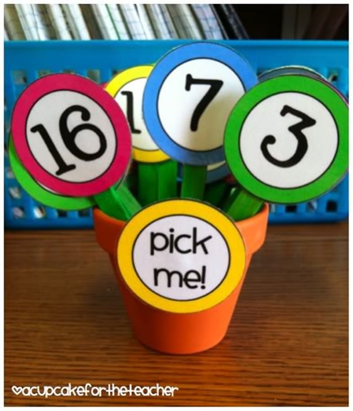 Easy Classroom Management Project and a Freebie - call student numbers