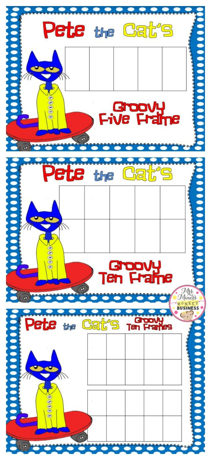 Pete the Cat FREEBIE Ten Frames