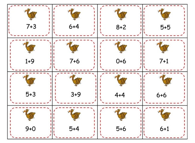 Free Printable Kindergarten Game: Turkey in the Pot - Teach Junkie