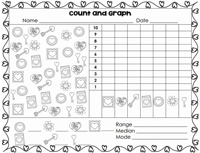 Valentine's Day Median, Mode and Range - Teach Junkie