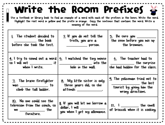 Freebie: Magical Prefixes Write the Room - Teach Junkie