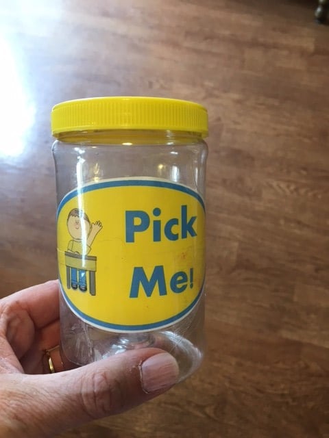 Pick Me Classroom Management Jar